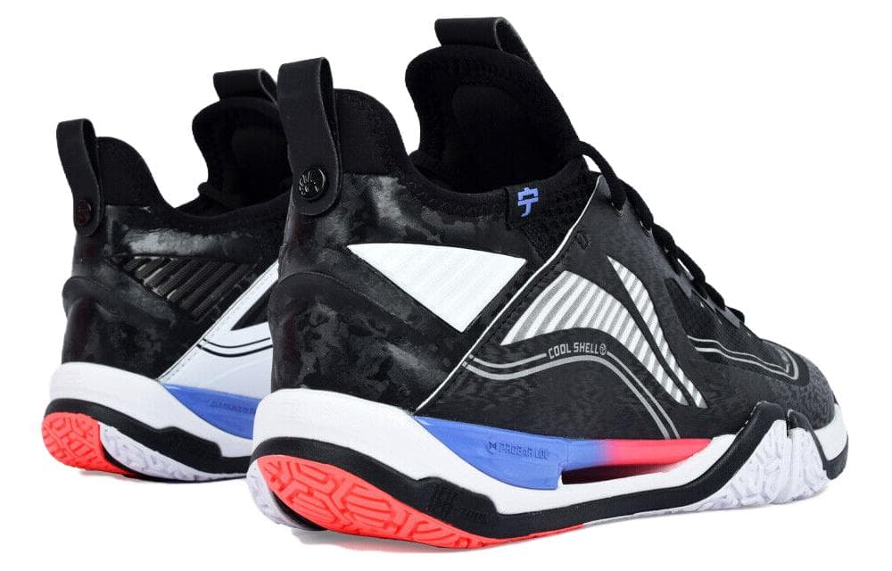 LiNing Saga ⅡPro 2nd Generation Pro Mid Top Badminton Shoes Unisex Black 6