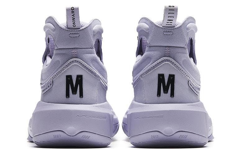 Anta KT8 KT 8 Father And Son Anti-Slip Wear-Resistant Low-Top Basketball Shoes Men's Purple Black 6