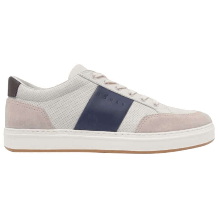 HOGAN Round-Toe Lace-Up Low-Top Sneakers Men's White 4