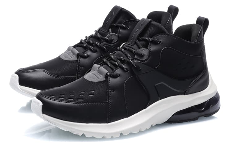 LINING Bubble Casual Shoes Men Low-Top Black White 6