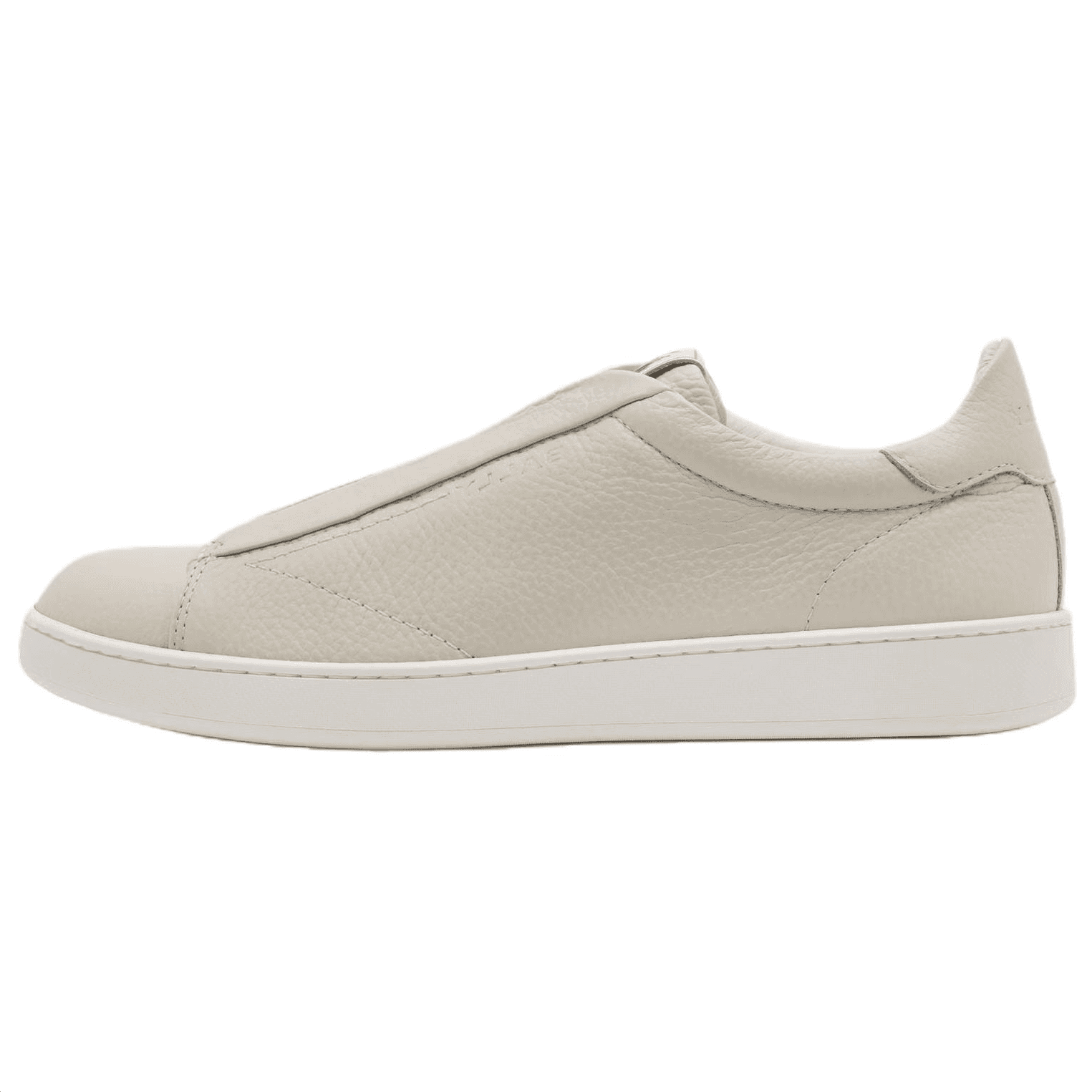 BALLY Retro Crest Calfskin Slip-On Low-Top Sneakers Men's White 2