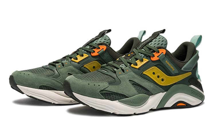 Saucony Gram 9000 Winter Cushioning Anti-Slip Wear-Resistant Breathability Low-Top Casual Shoes Men's Green 6
