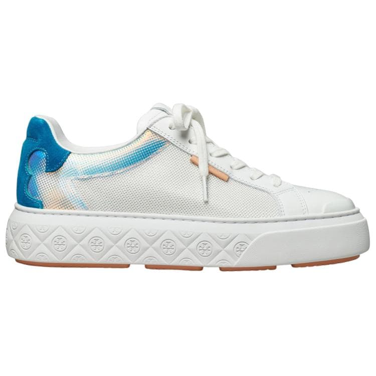 TORY BURCH Low-Top Lace-Up Fashion Sneakers Women's White 4