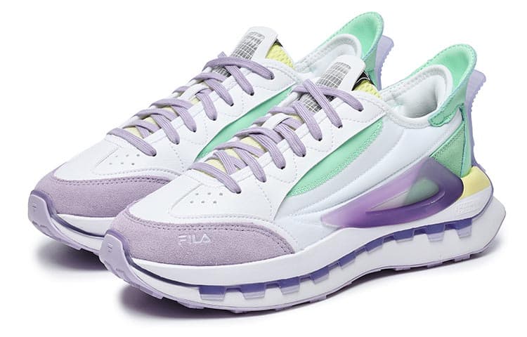 FILA Km Shoes 'White Purple Aqua' Women's 4