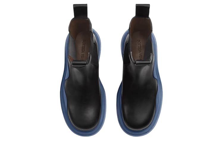 Bottega Veneta Tire Boots Black Blue 6