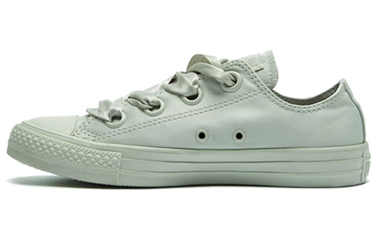 Converse Ctas Big Eyelets All Star Green Silk Bow Women's 2