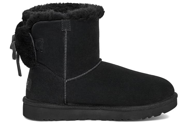 UGG Classic Double Bow Mini 'Black' Women's 3