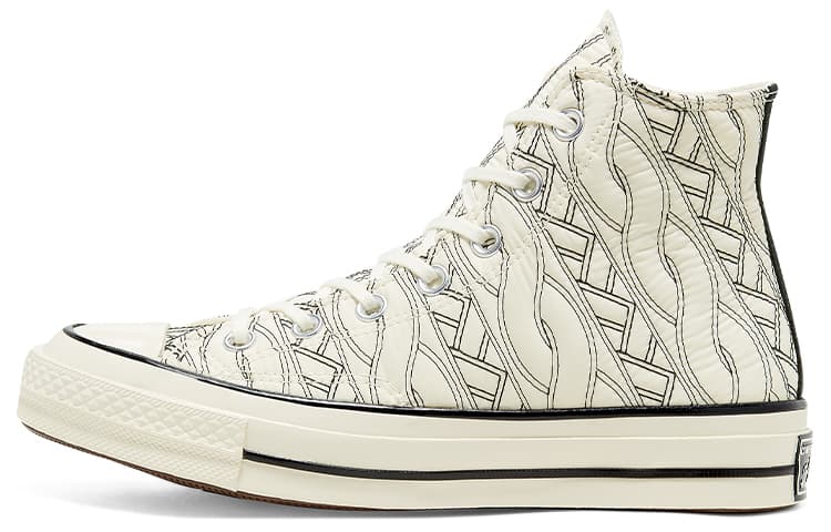 Converse Chuck Taylor All Star 70 Hi Runway Cable Knit Egret Women's 2