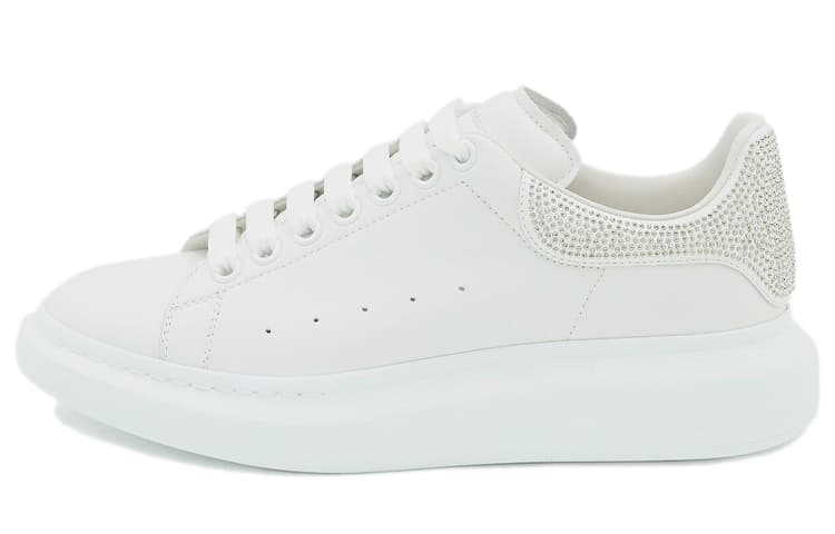 Alexander McQueen Oversized Crystal embellished Sneakers 'White' 2