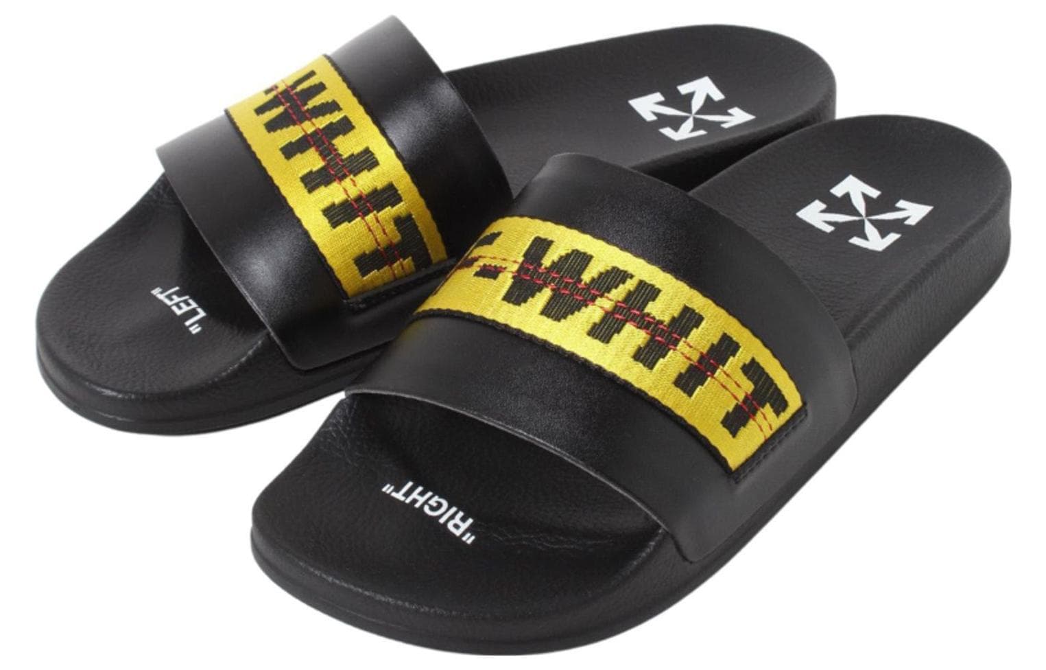 OFF WHITE Industrial Sliders 'Black' 4