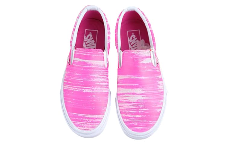 Vans Slip on Pink/White Women's 5