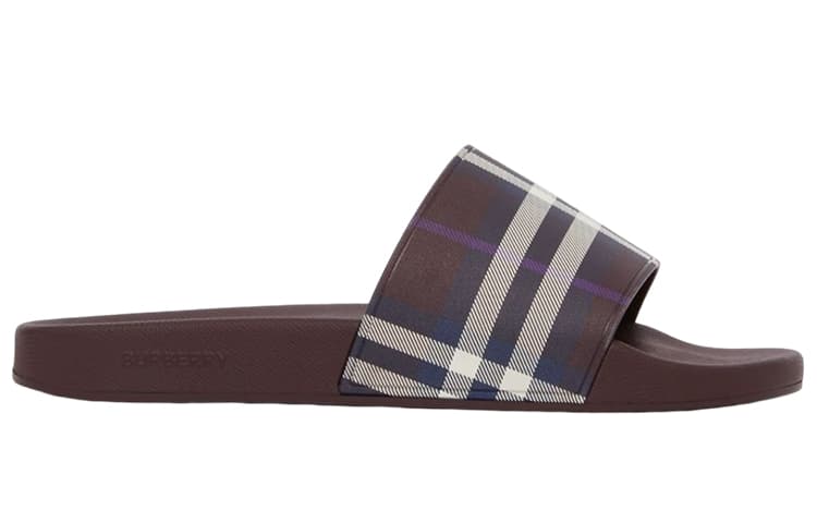 Burberry Other Abrasion-Resistant Slide Slippers Men's Deep Chestnut 3