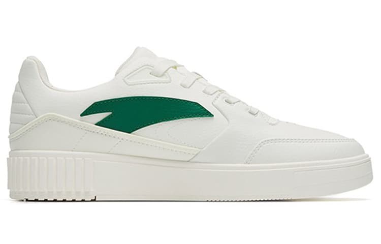 Anta 982 Low-Top Skateboard Shoes Men's White Green 4
