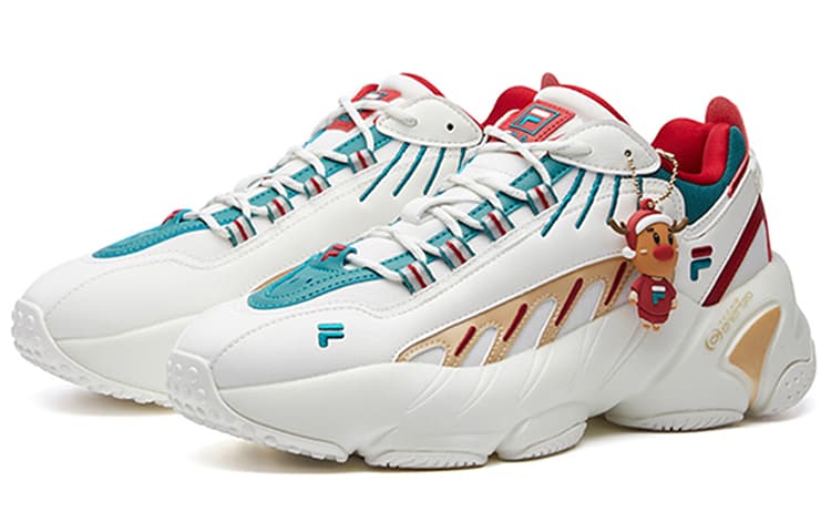 FILA Ade Xms Low White/Green/Red 5