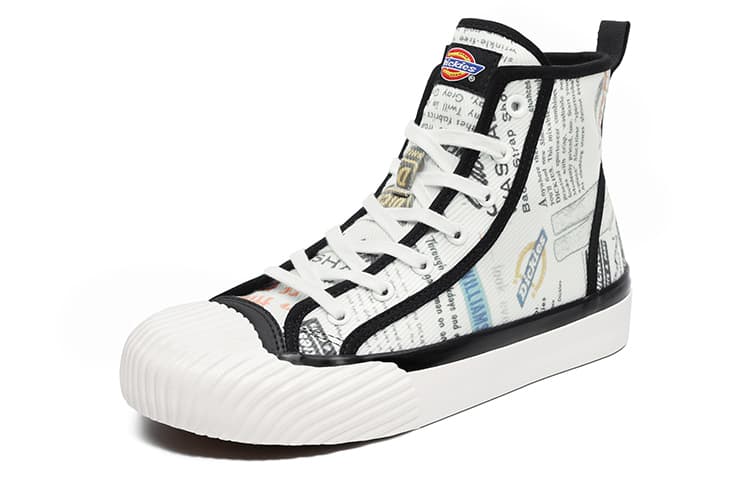 Dickies Canvas Shoes Unisex High-Top White 4