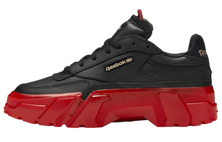 Reebok Club C Cardi B Black Red Women's