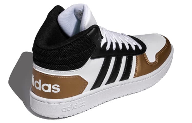 Adidas Neo Hoops 2.0 Mid 'Black White Gold' Women's 6