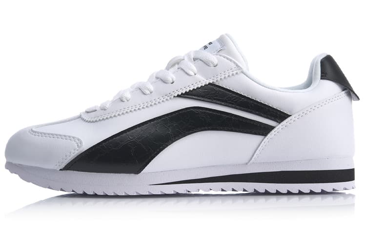 LiNing 3K Anti-Slip And Wear-Resistant Lightweight Low-Top Sports Casual Shoes White Black