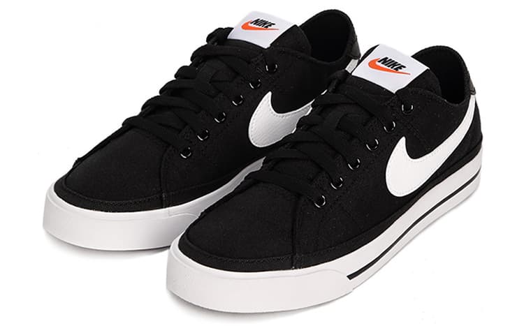 Nike Court Legacy Canvas Black White Women's 5