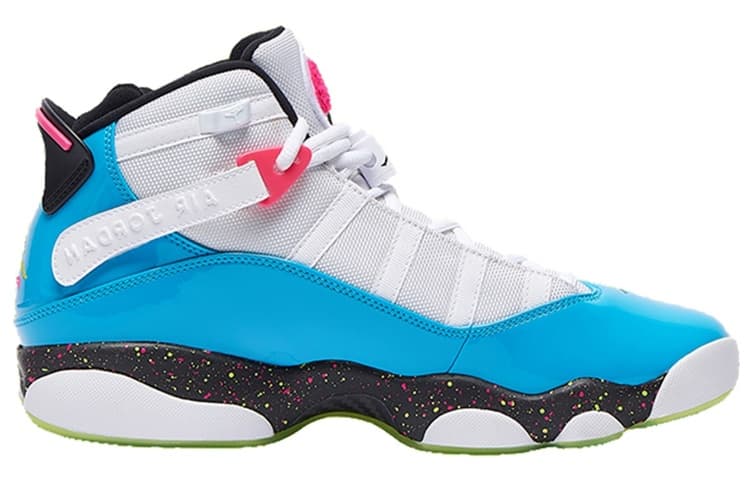 JORDAN 6 Rings White Light Blue Fury Cyber 3
