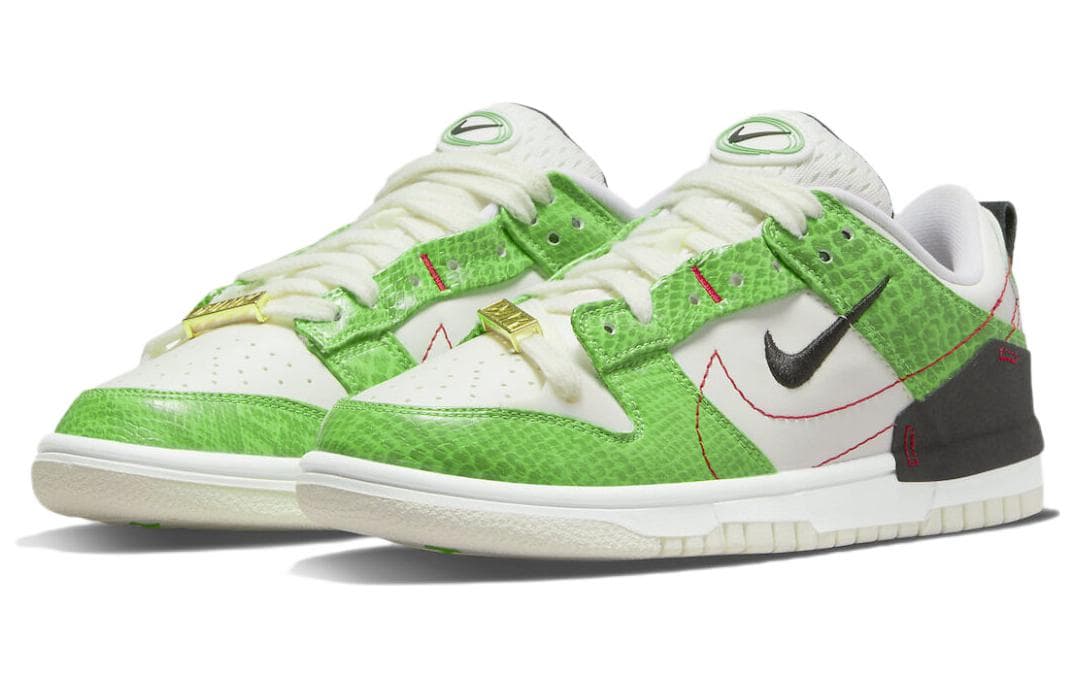 Nike Dunk Low Disrupt 2 Just Do It Snakeskin Green Women's 5