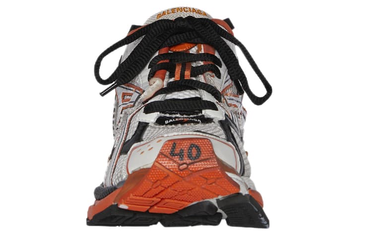 Balenciaga Runner Sneakers 'White Orange Black' 5