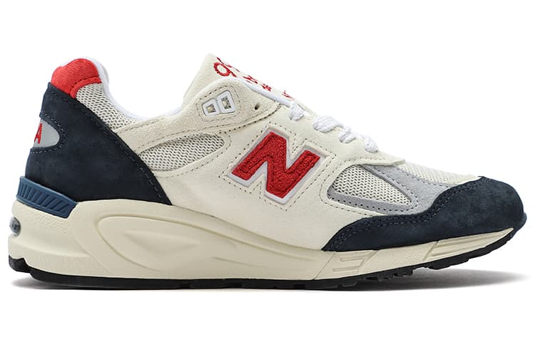 New Balance 990v2 MiUSA Teddy Santis Navy Sea Salt 4