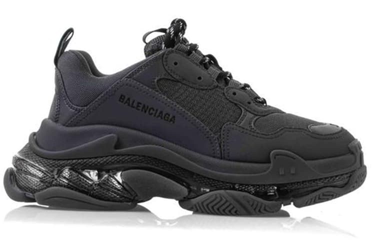 Balenciaga Triple S Clear Sole Deep Blue Women's 3