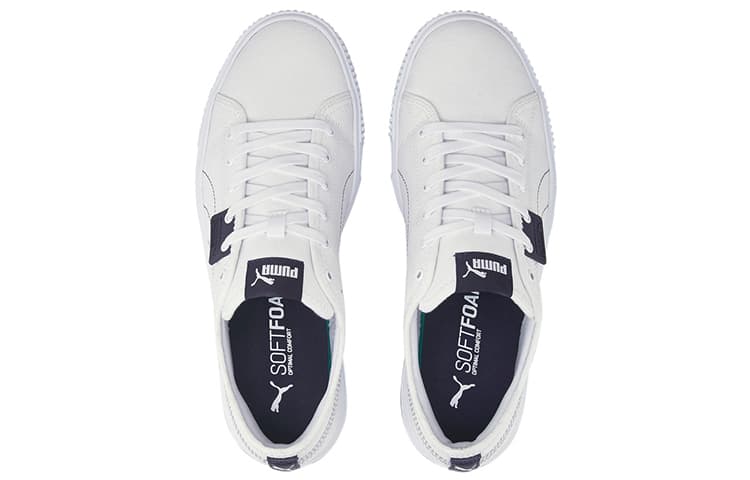 PUMA Ever Cv Casual Skateboarding Shoes Unisex White Black 6