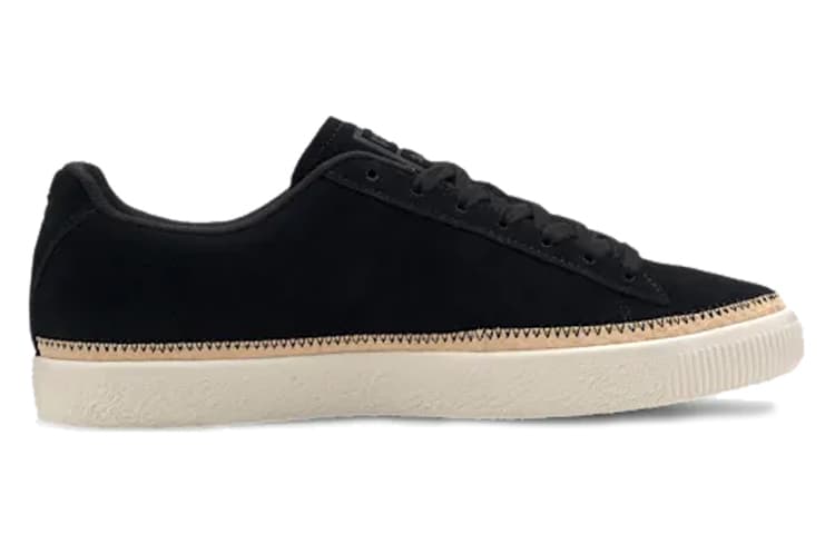 PUMA Suede Trim Dlx Black Unisex 4