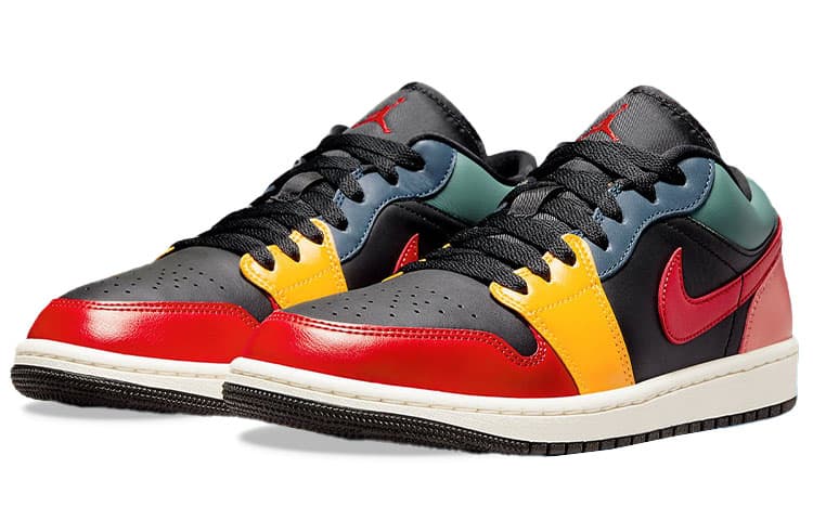 JORDAN Air JORDAN 1 Low Se Black Multi Color Women's 5
