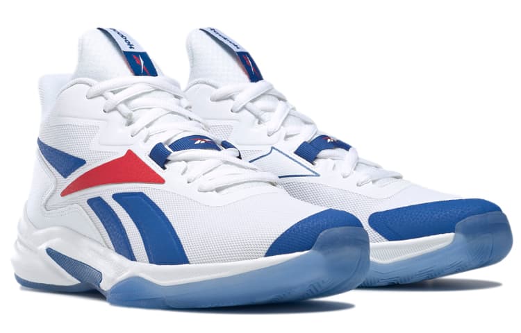 Reebok More Buckets White Vector Blue Red 6