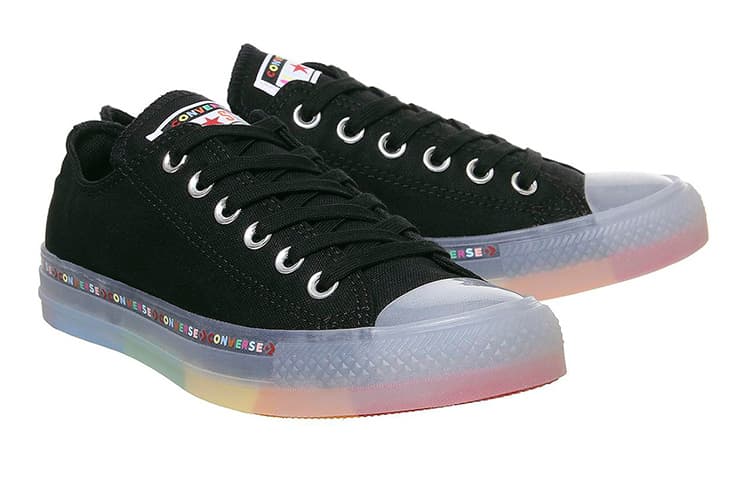 Converse All Star Low Trainers Rainbow Black Exclusive 4