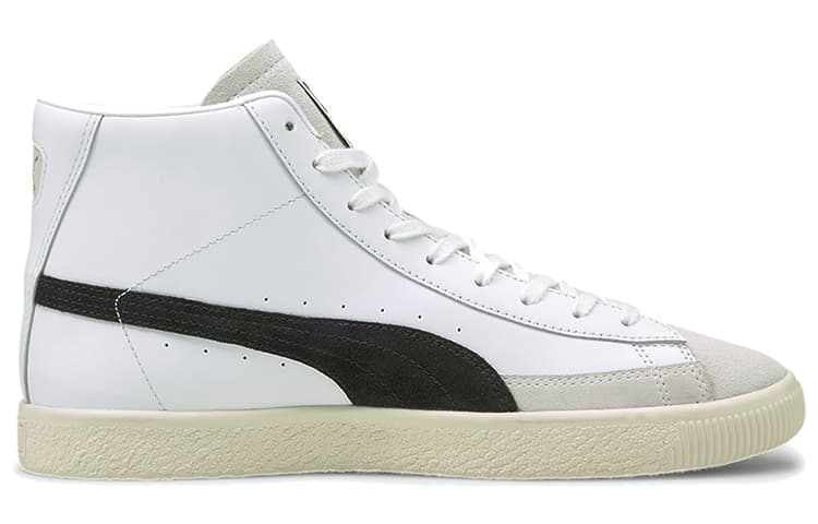 PUMA Basket Vintage Mid White Black Team Gold 3
