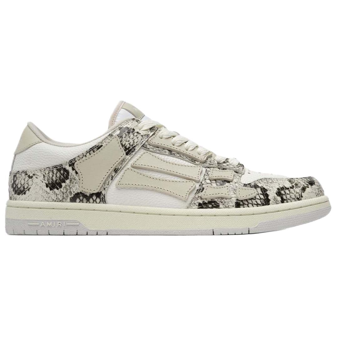 AMIRI Skel-Top Low Low-Top Skateboard Shoes Men's White Gray 3