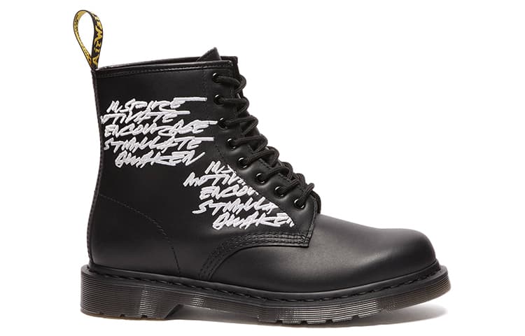 Dr.Martens 1460 Futura Laboratories Embroidered Black Leather 4
