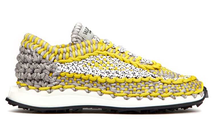 Valentino Crochet Sneakers 'Yellow' 3