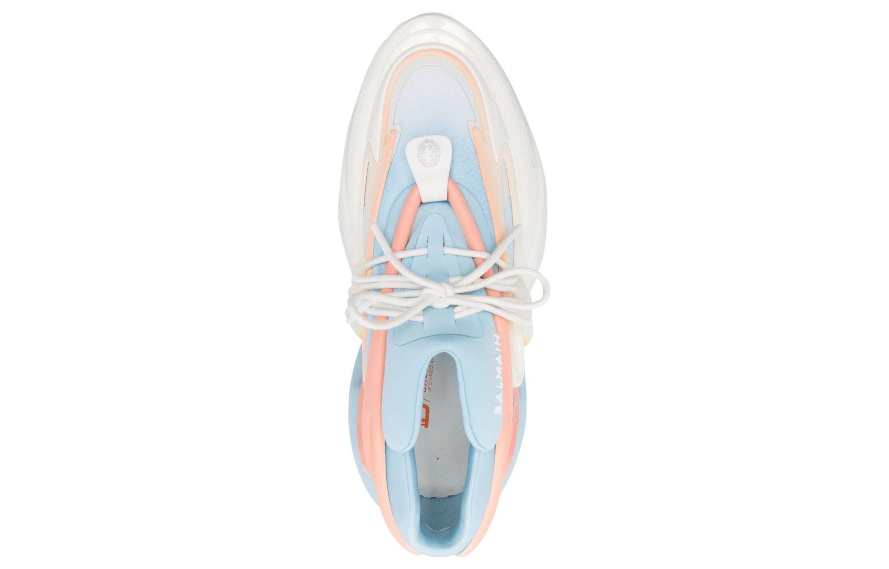 BALMAIN Low-Top Sports Lifestyle Casual Shoes Men's White Blue Pink 5