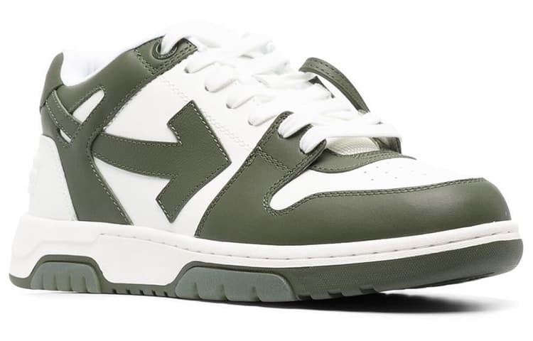 OFF WHITE Out Of Office Ooo Low Tops White Khaki 3
