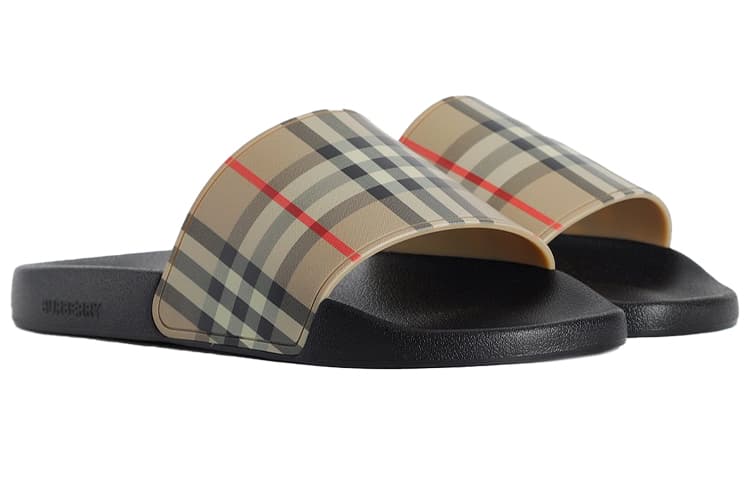Burberry Vintage Check Slides Archive Beige 5