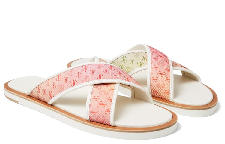 Jimmy Choo Stylish Sandals Men's Sunset Color 6