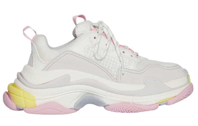 Balenciaga Triple S White Yellow Women's 3