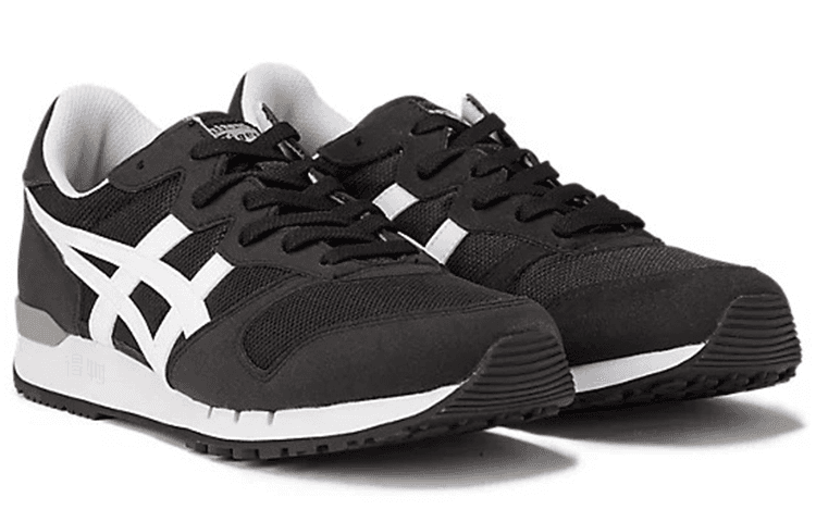 Onitsuka Tiger Alvarado Casual Lightweight Running Shoes Unisex Black White 6