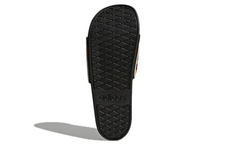 Adidas Adilette Cloudfoam Plus Cork Slippers 'Black Orange' 2