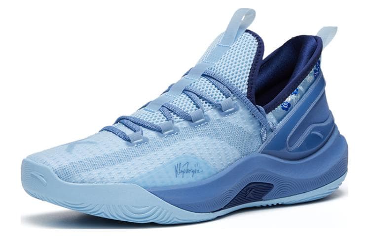 Anta KT Fly Anti-Slip Wear-Resistant Low-Top Basketball Shoes Blue 3