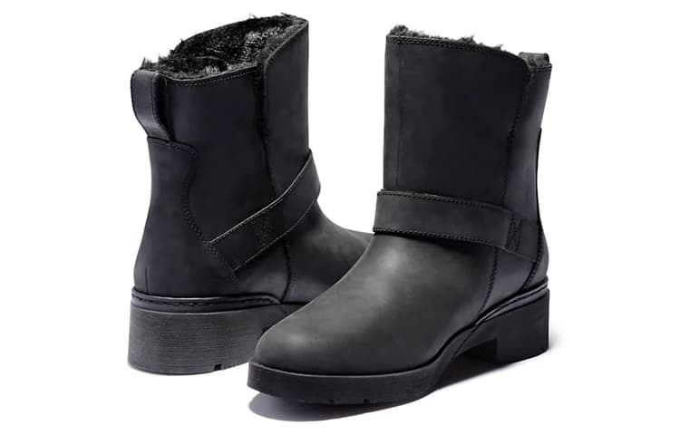 Timberland Women's Graceyn Waterproof Biker Boot 'Black' 5