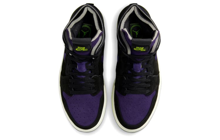 JORDAN 1 High Zoom Air Cmft Black Court Purple Lemon Venom Women's 6