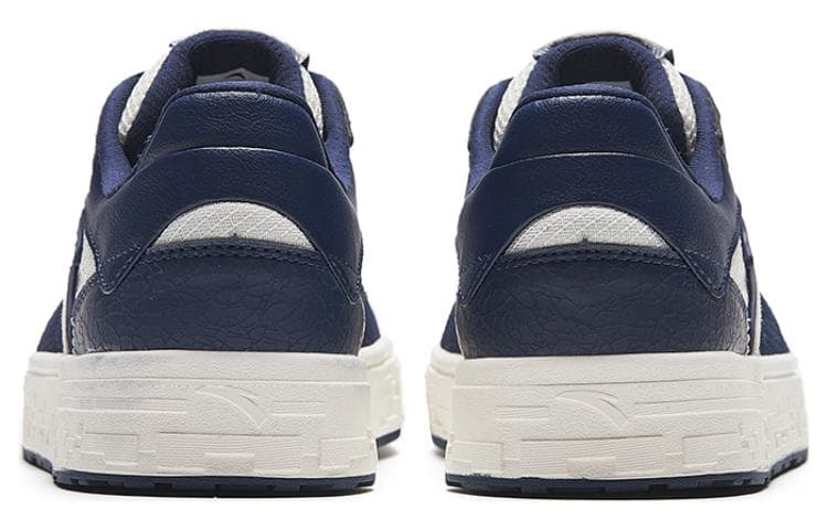 Anta Slip-Resistant Cushioning Low-Top Skateboard Shoes Men's White Blue 6