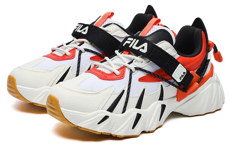 FILA Beast XT Tiger Paw Cushioning Anti-Slip And Wear-Resistant Low-Top Casual Shoes Women's White Vanilla Ice 4