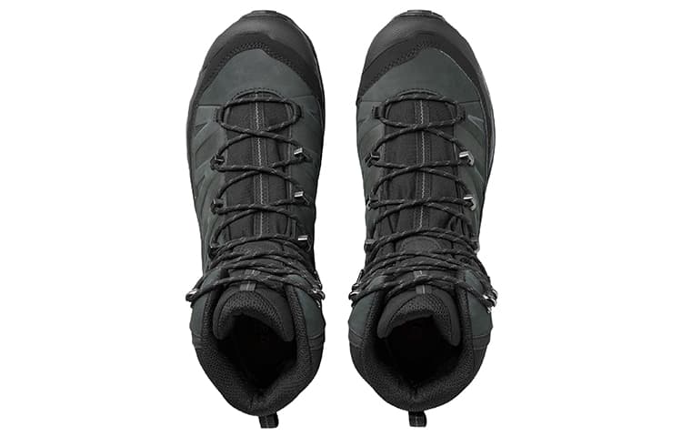SALOMON Hiking / Trekking Shoes Men High-Top Black/Green 6